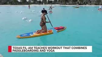 Texas Fil-Am teaches paddleboard yoga | TFC News Texas, USA