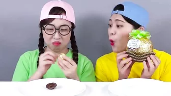 Big Chocolate VS Small Chocolate Challenge DONA