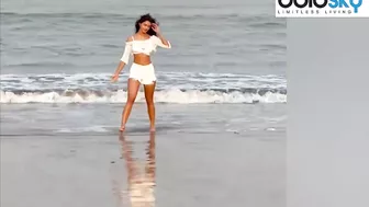 Disha Patani White Bralette Beach Video Viral,Bikini में ढाया कहर | Boldsky *Entertainment