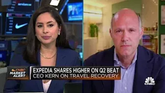 The trends are pretty strong in travel with no view of weakening, says Expedia CEO