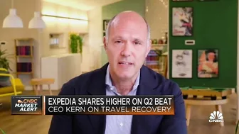 The trends are pretty strong in travel with no view of weakening, says Expedia CEO