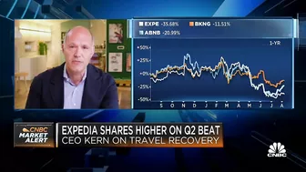 The trends are pretty strong in travel with no view of weakening, says Expedia CEO