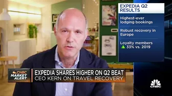 The trends are pretty strong in travel with no view of weakening, says Expedia CEO