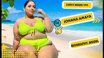 Fashion Blogger Johana Amaya plus size model Biography || Curvy Model profesional