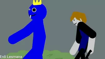 Blue and Green vs Duo Bakons (Roblox Rainbow Friends vs Bakon)