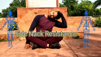 Side Nack Resistance exercise #fitxvlogs #viral #gym #stretching