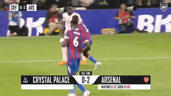 HIGHLIGHTS | Crystal Palace v Arsenal (0-2) | Martinelli scores, Saliba impresses!