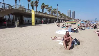 ???????? BARCELONA (SPAIN) ????️ Barceloneta Best Beach Walk Tour 4K