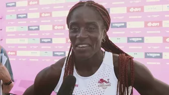 Victoria Ohuruogu after her 400m Silver medal at the Commonwealth Games 2022