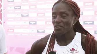 Victoria Ohuruogu after her 400m Silver medal at the Commonwealth Games 2022