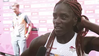 Victoria Ohuruogu after her 400m Silver medal at the Commonwealth Games 2022