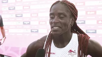 Victoria Ohuruogu after her 400m Silver medal at the Commonwealth Games 2022