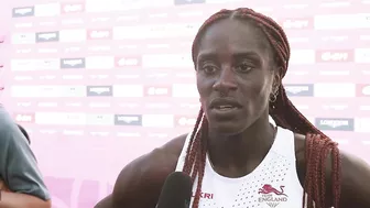 Victoria Ohuruogu after her 400m Silver medal at the Commonwealth Games 2022