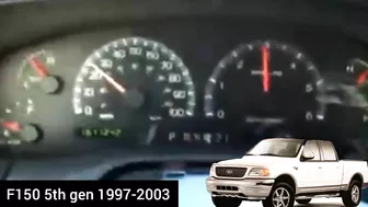 Ford F-150 all generation acceleration compilation