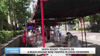 Sanya resort: tourists on a beach holiday now trapped in COVID lockdown