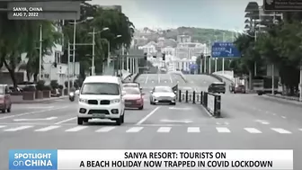 Sanya resort: tourists on a beach holiday now trapped in COVID lockdown