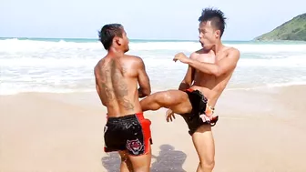 Muay Thai Beach Sparring