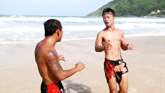 Muay Thai Beach Sparring