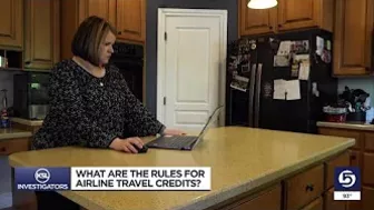 What are the rules for airline travel credits?