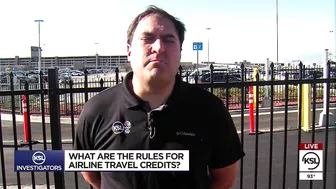 What are the rules for airline travel credits?