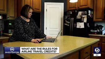 What are the rules for airline travel credits?