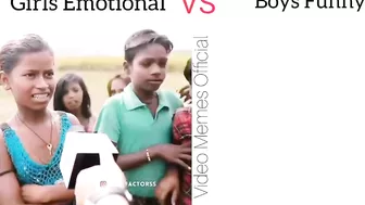 Girls Emotional VS Boys Funny | Very Funny Video #memes #girlvsboy #funny