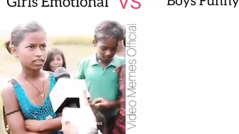 Girls Emotional VS Boys Funny | Very Funny Video #memes #girlvsboy #funny