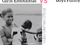 Girls Emotional VS Boys Funny | Very Funny Video #memes #girlvsboy #funny