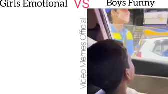 Girls Emotional VS Boys Funny | Very Funny Video #memes #girlvsboy #funny