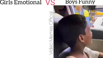 Girls Emotional VS Boys Funny | Very Funny Video #memes #girlvsboy #funny