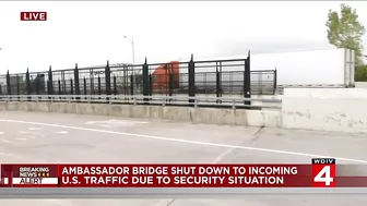 Travel between US, Canada blocked at Ambassador Bridge over explosives threat