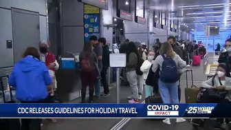 CDC releases guidelines for holiday travel