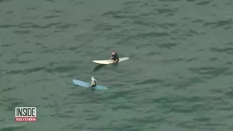 Surfers Catch Huntington Beach Waves Despite Oil Spill