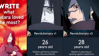 Evolution of Madara Uchiha | Anime Naruto & Boruto