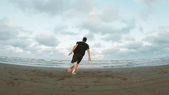 ولاگ ساحلی پارکور vlog beach parkour