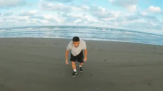 ولاگ ساحلی پارکور vlog beach parkour