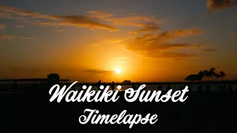 Hawaii Sunset Timelapse | Waikiki Beach