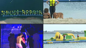 "Pure Beach" en Arabia Saudita, la playa donde las mujeres pueden usar bikini | AFP