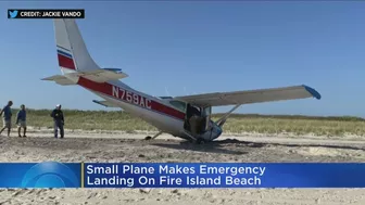 Small Plane Makes Emergency Landing On Fire Island Beach