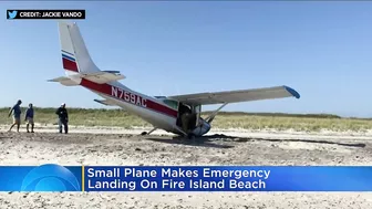 Small Plane Makes Emergency Landing On Fire Island Beach