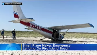 Small Plane Makes Emergency Landing On Fire Island Beach