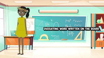 Funny jokes : The teacher sees some words on the board