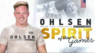 Noah Ohlsen Wins Spirit of the Games Award