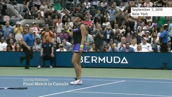 Serena Williams plays one of her last games in Toronto