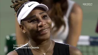 Serena Williams plays one of her last games in Toronto