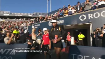 Serena Williams plays one of her last games in Toronto