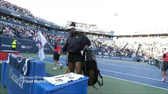 Serena Williams plays one of her last games in Toronto