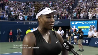 Serena Williams plays one of her last games in Toronto