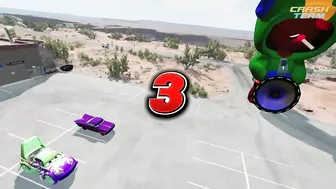 BRAWL STARS PORTAL TRAP vs PIXAR CARS - BeamNG Drive