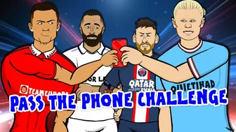 ????Football Pass The Phone Challenge????(Feat Ronaldo Messi Neymar Mbappe and more)